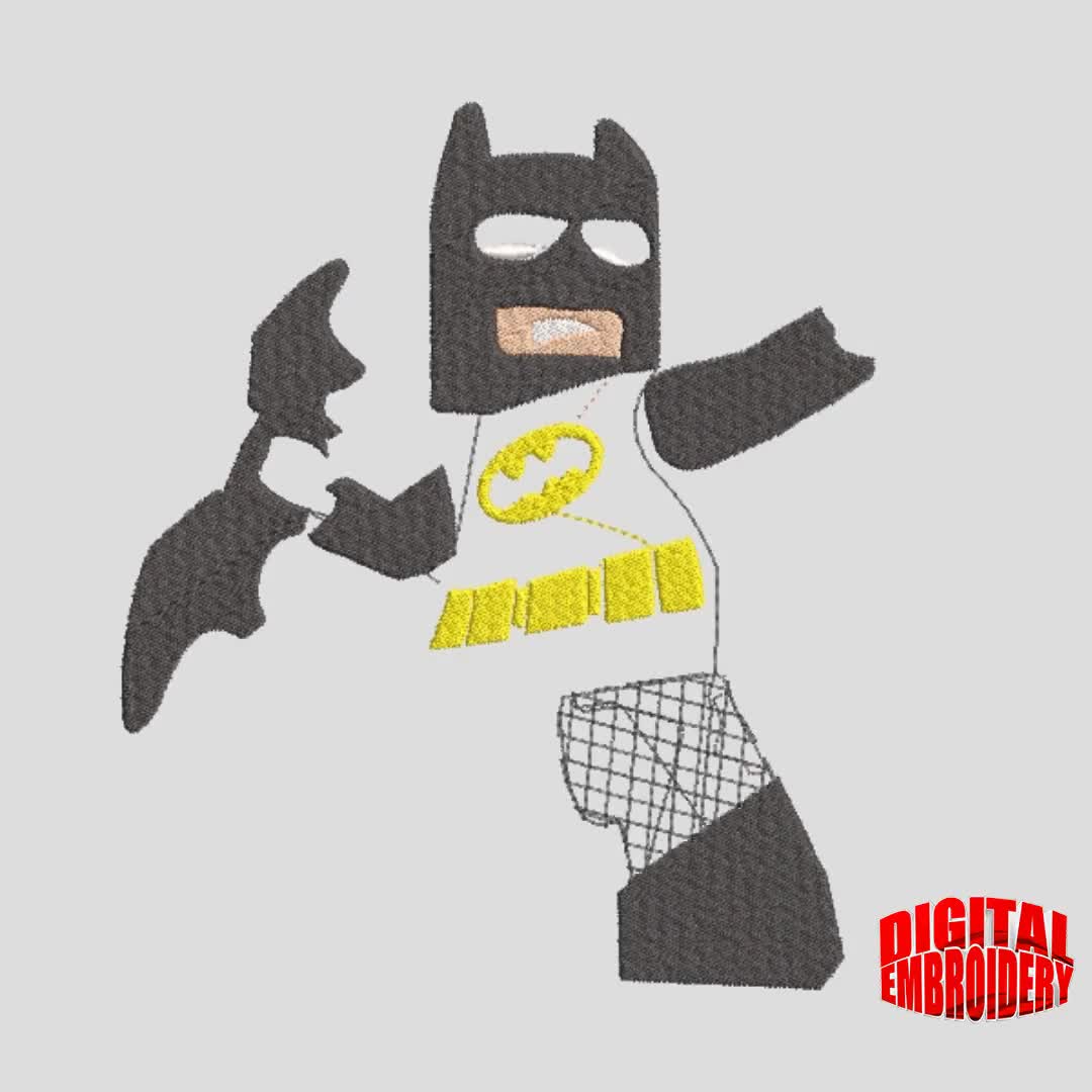 Craft Supplies & Tools Sewing Kits & How To Batman Digitized filled ...