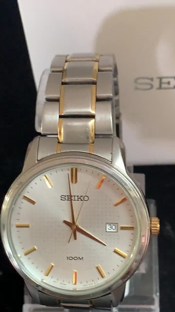 Vintage Seiko Quartz Men's Two Tone 6N42-00G0 Watch With - Etsy