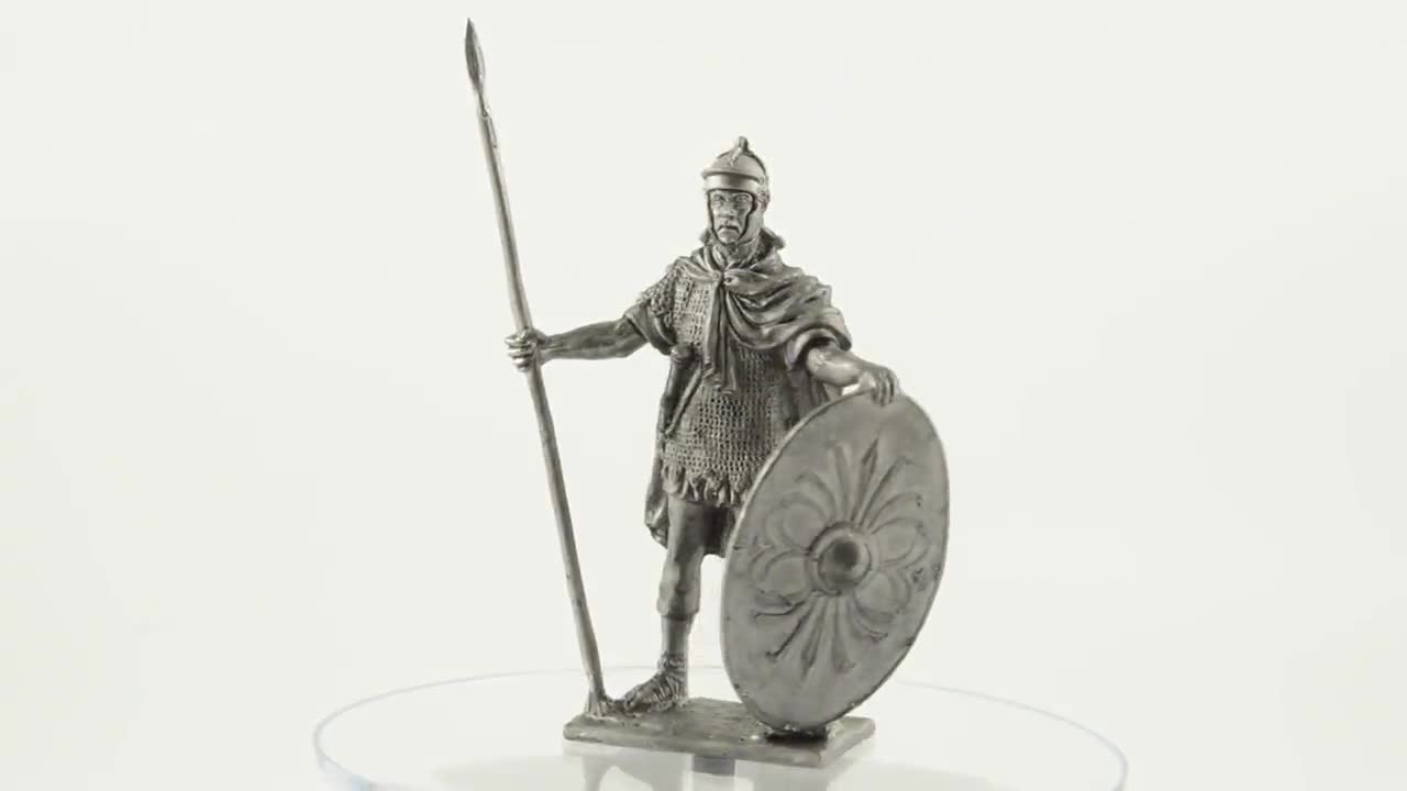 end of 1nd century AD Auxiliary soldier Tin toy soldier miniature 54mm Rome 