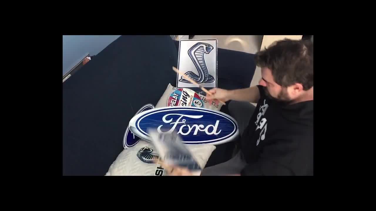 15 ZIC Motorsports Ford Cobra Steering Wheel Wall Art Flat Metal Sign 