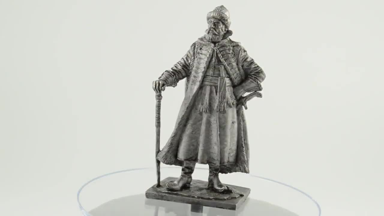 Tin toy soldier 54mm 1/32 Mongol Military Commander 