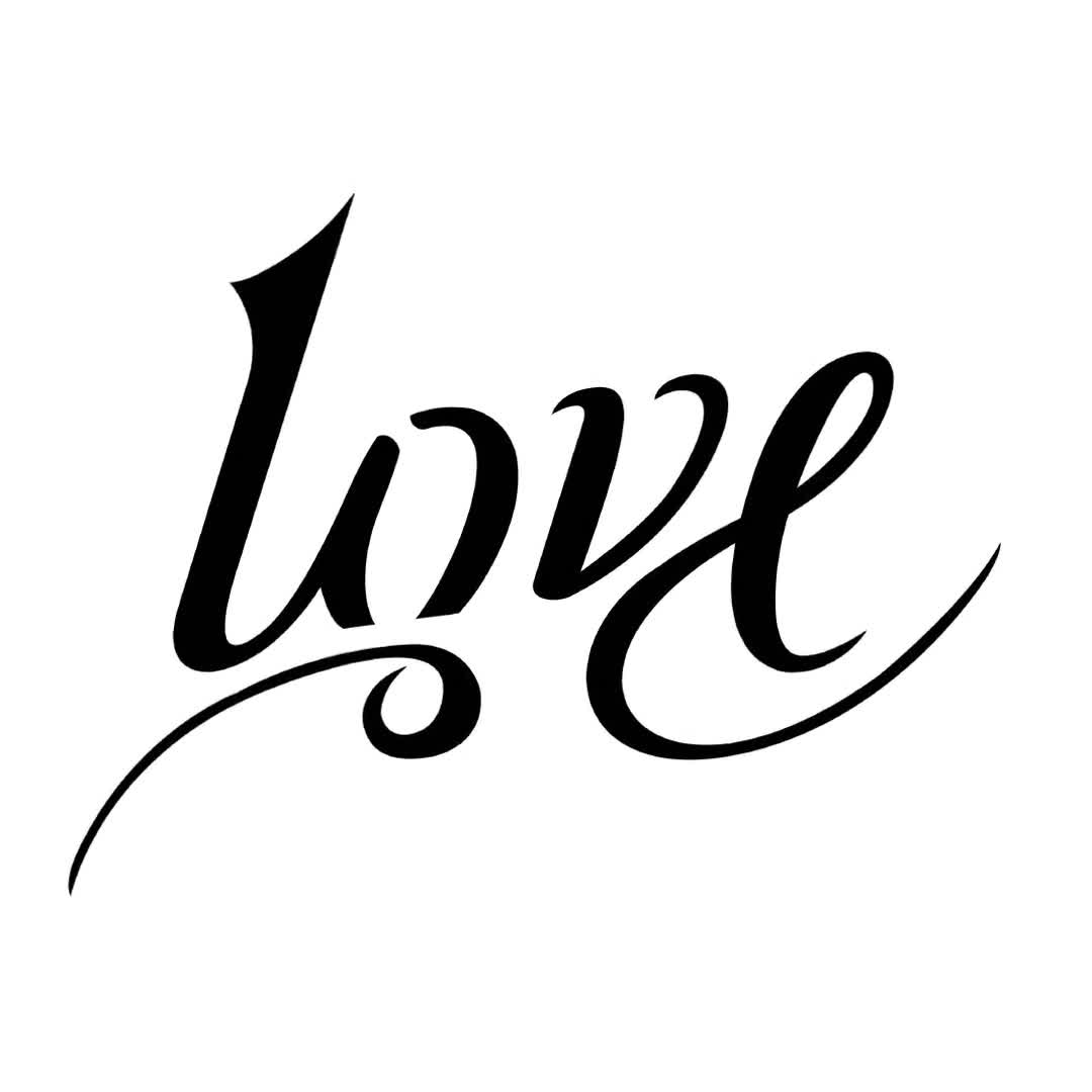 SVG Download: Love / Pain Ambigram Tattoo Design - Etsy Hong Kong