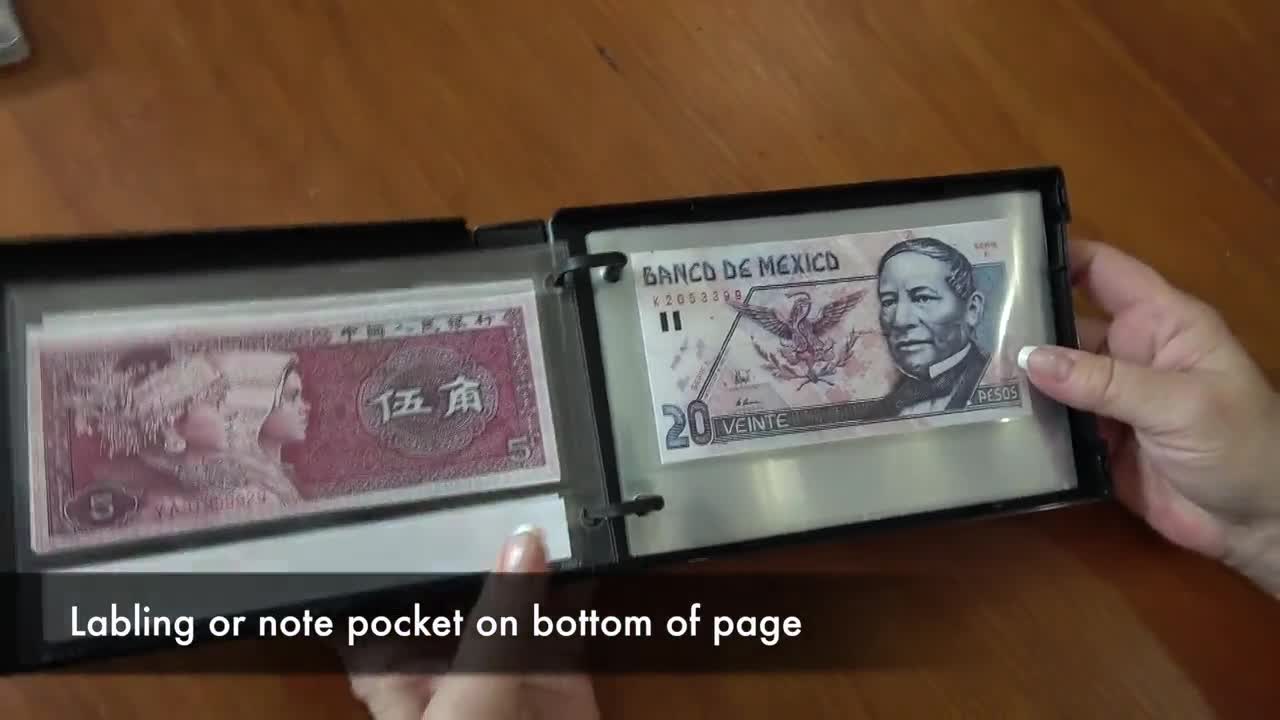 Paper Money Currency Collection Wallet/album 25 Pages - Etsy