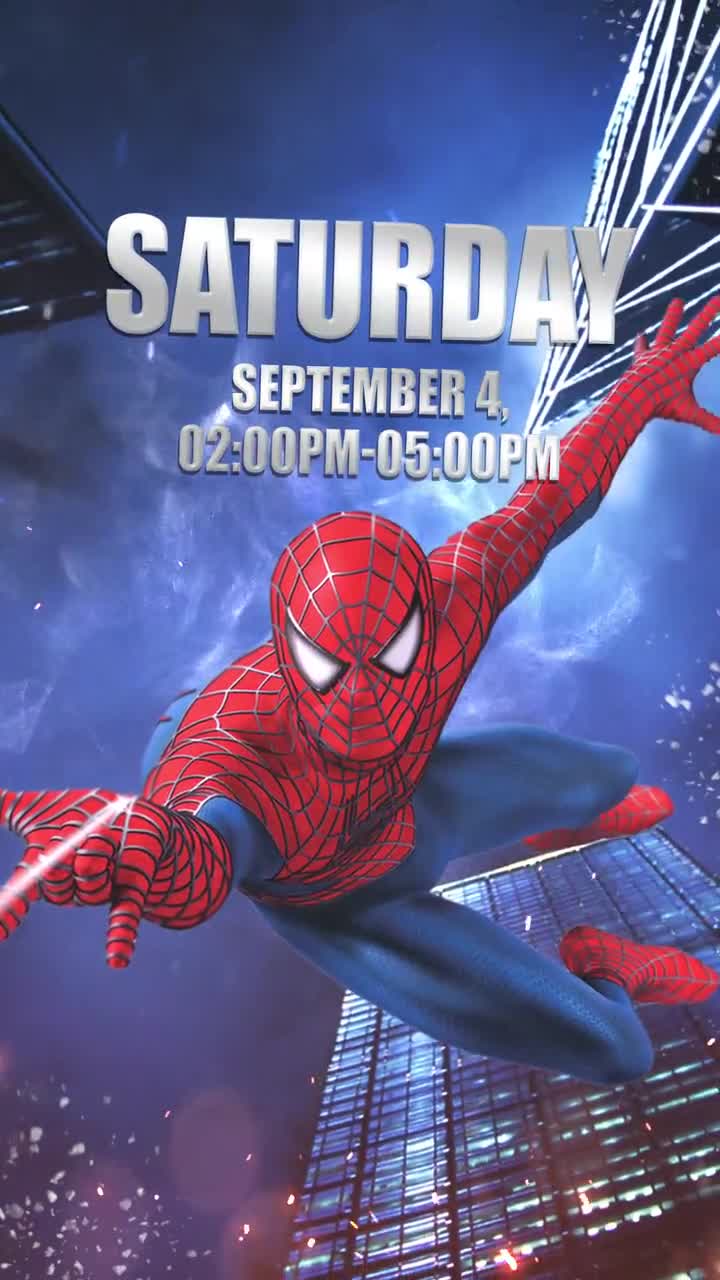 Spiderman Invitation Spider-man Far From Home Animated Video - Etsy