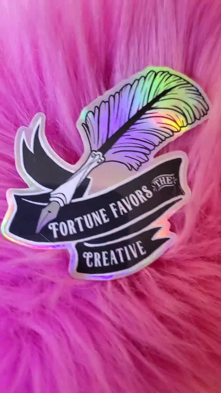 Sticker fortune favors the creative Electronics & Accessories Laptop ...