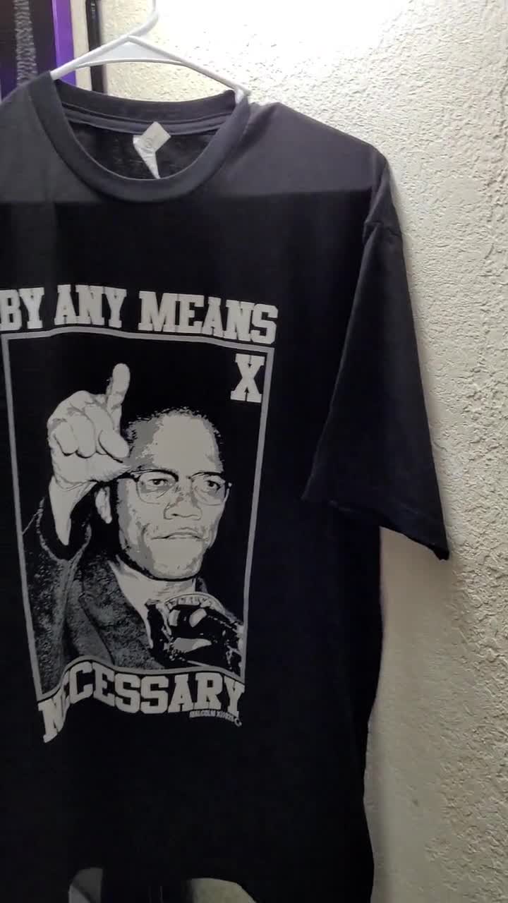 Malcolm X Bootleg T-Shirt Father's Mother's Day Tee Vintage Gift For Men Women 