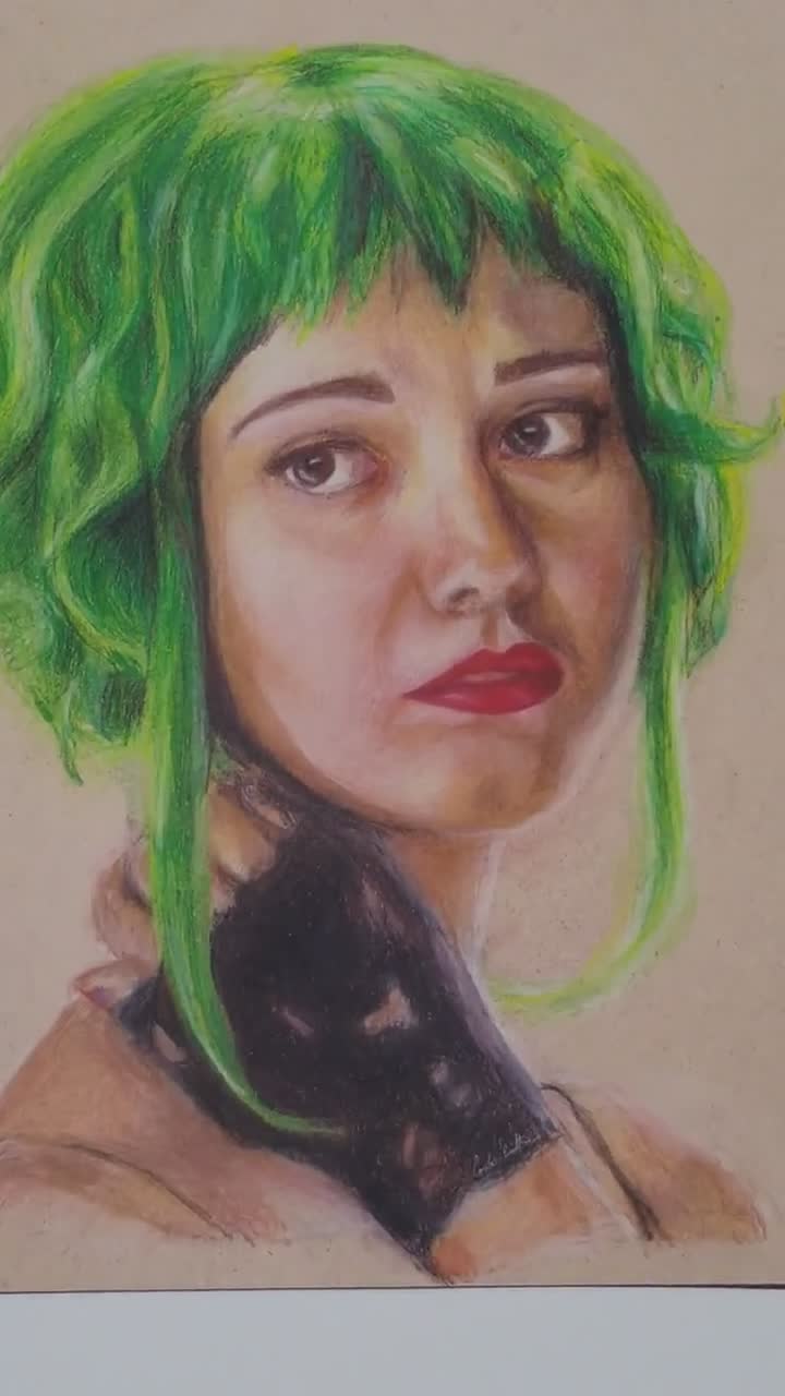 Ramona Flowers With Green Hair. Scott Pilgrim Vs the World - Etsy