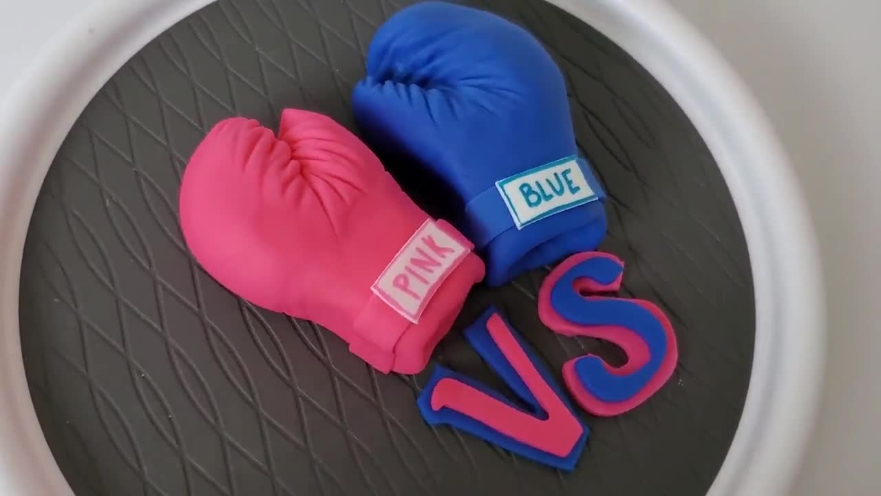 Baby Pink Mini Boxing Gloves Painted with Girls name of your choice