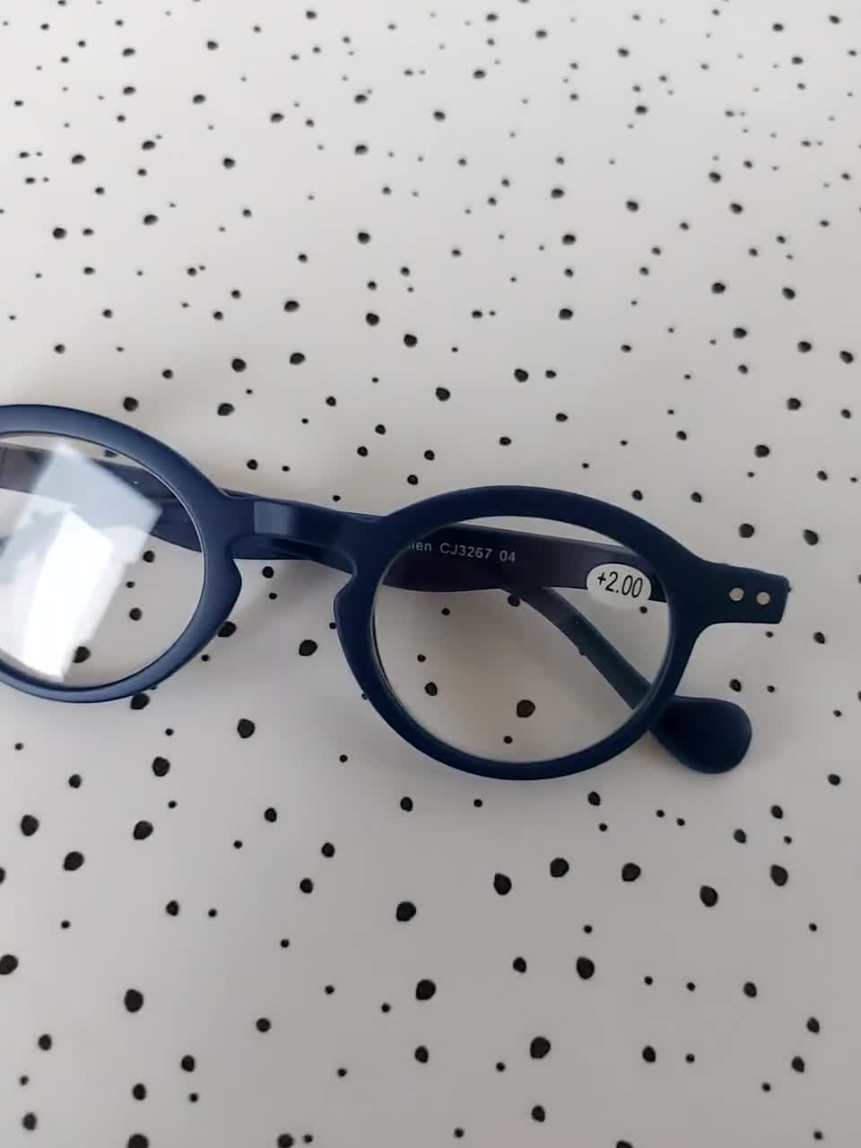 Accessoires Zonnebrillen & Eyewear Leesbrillen Leessterkte mogelijk in +1.00 +1.50 +2.00 +2.50 +3.00 +3.50 Dames en heren bril Matt Blue Reading Glasses leesbril ronde glazen 