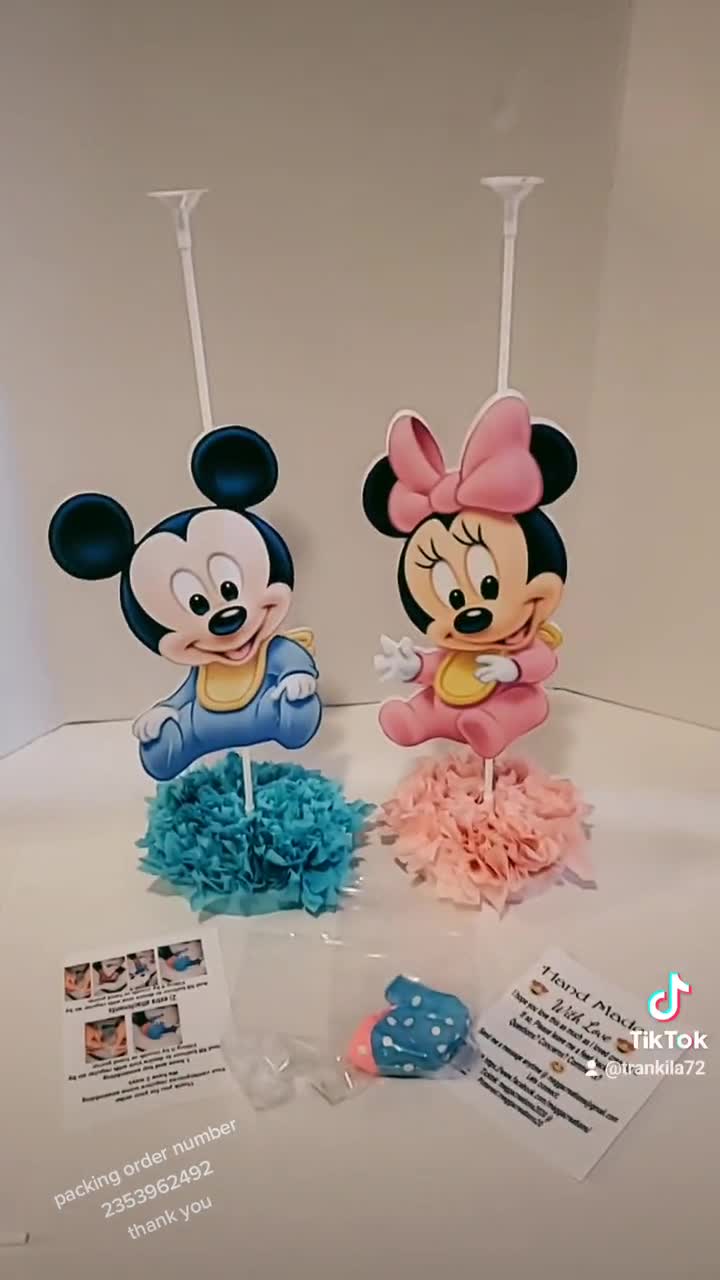 Baby Mickey or Minnie Mouse Baby Shower Balloon Centerpieces / - Etsy Hong  Kong