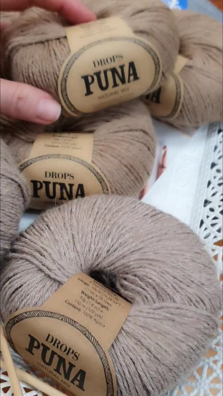 Bouwen op Ultieme paar DROPS Puna Soft Alpaca Wool Yarn Knitting Yarn Garnstudio - Etsy