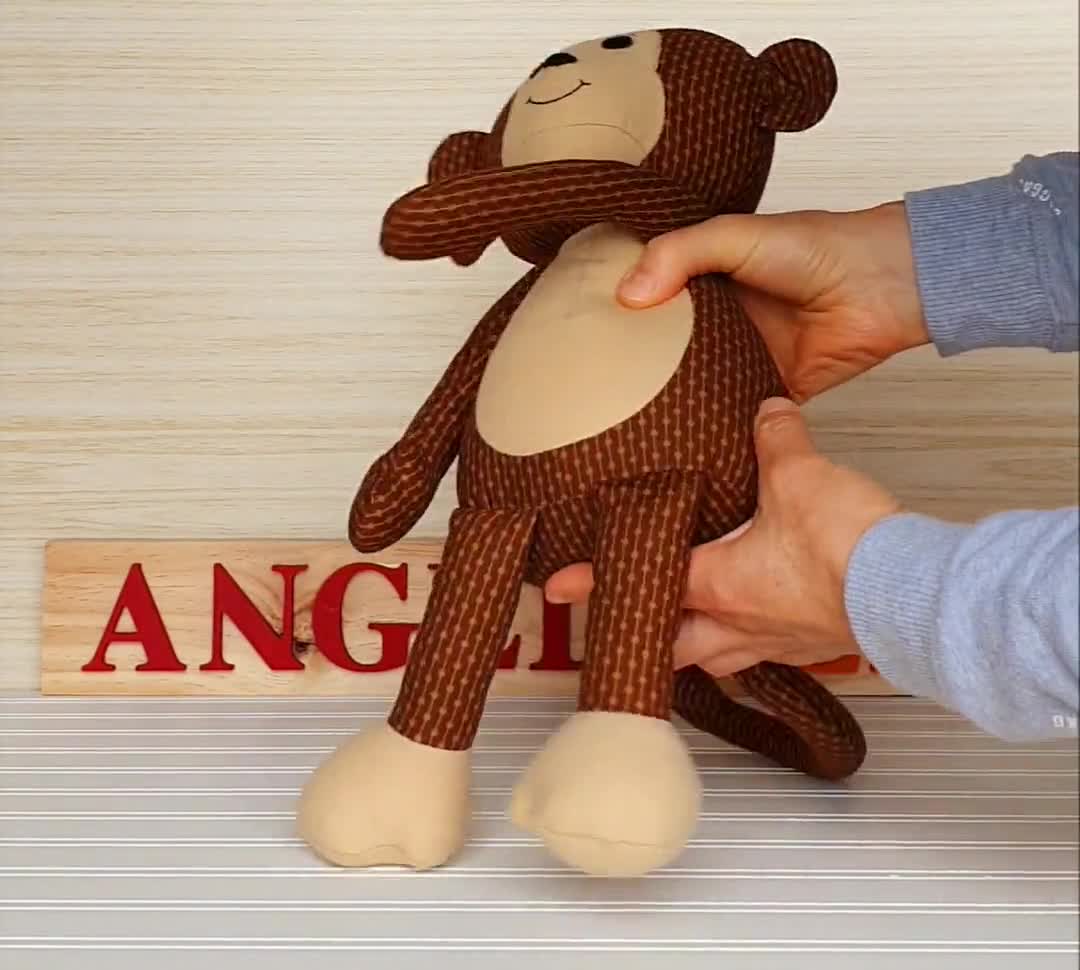 monkey pdf sewing pattern mack the monkey stuffed animal etsy