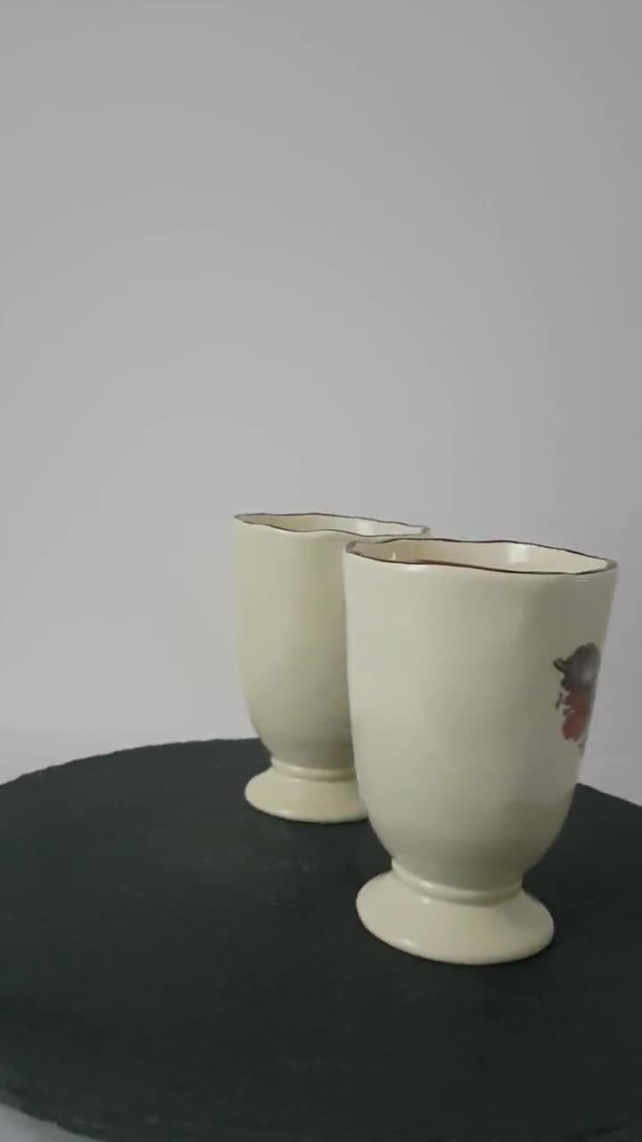 CERAMICHE VIRGINIA - Vintage Virginia Casa, Handmade Italian Ceramic Drink  Cups, Made in Italy