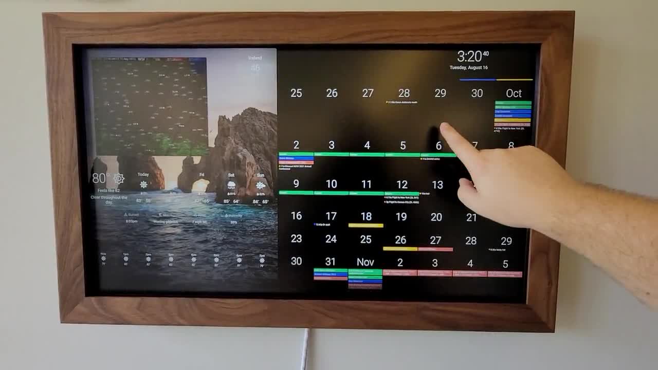 touchscreen dakboard