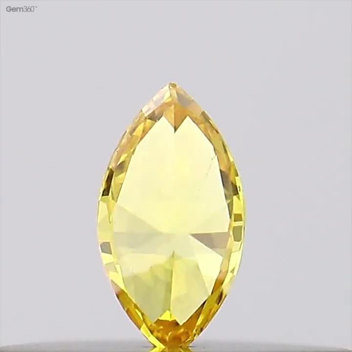 Marquise Cut Diamond Ring Diamond 1FC3-59 Marquise Diamond Natural loose diamond Gifts Yellow Diamond Jewelry 0.85 CT