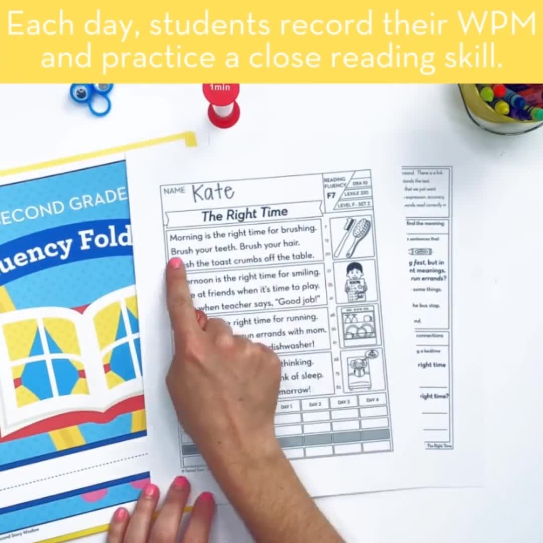 2nd Grade Printable Fluency and Reading Comprehension Passages - Etsy