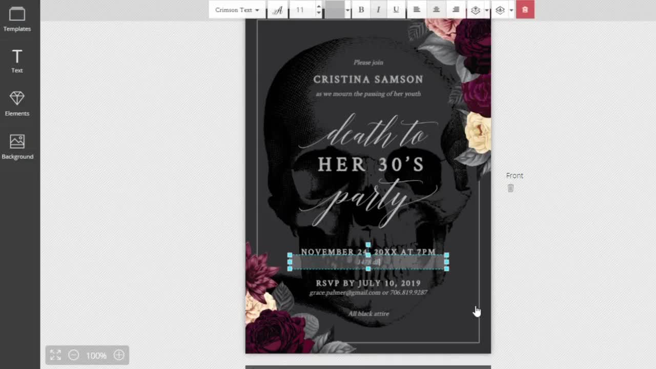 Death to Your 30's Party Invitation Edit Yourself Template RIP 20's 30th Birthday Digital  Invite Death To My 20s death Party