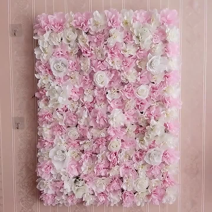Details about   2 lot 3D Artificial Rose Flower Wall Flower Panels Floral Backdrop Party Decor 