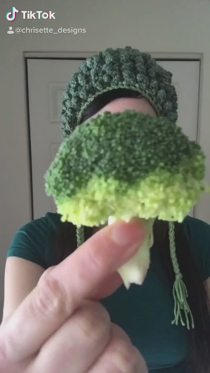 Crochet Broccoli Hat Halloween Costume 