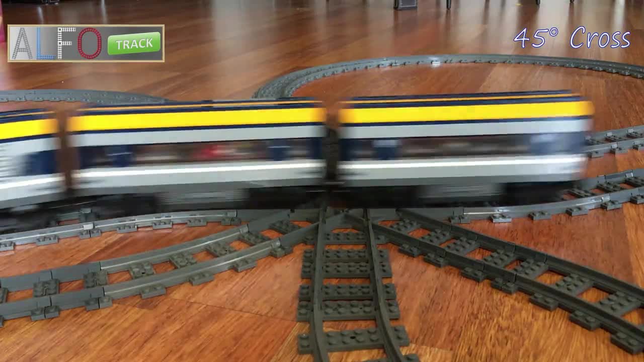 Schiene Kurve 3D Druck für Lego® Zug bricks Kreuzung  Train track crossing  