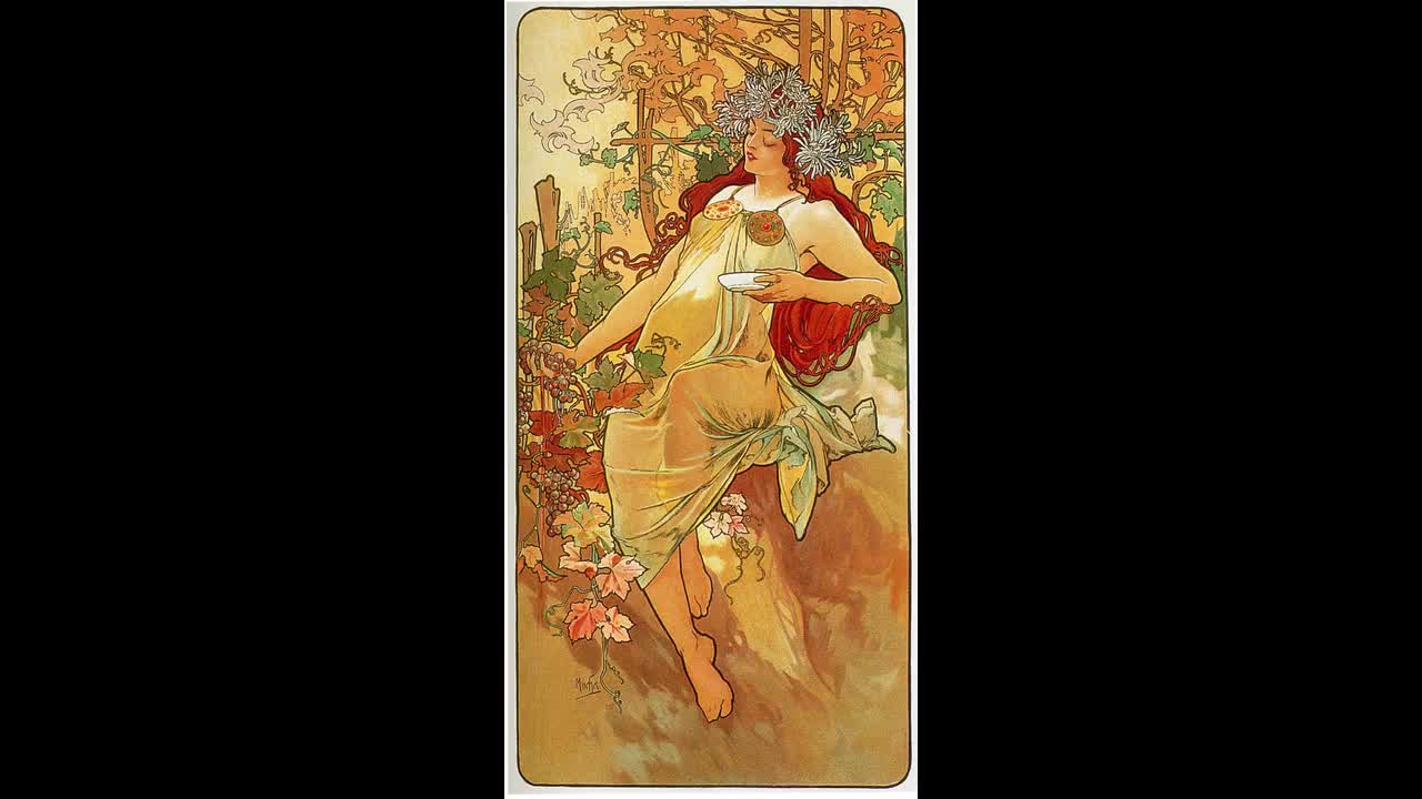Superb Set of 21 New Art Nouveau Art Postcards by Alphonse Mucha 44M 