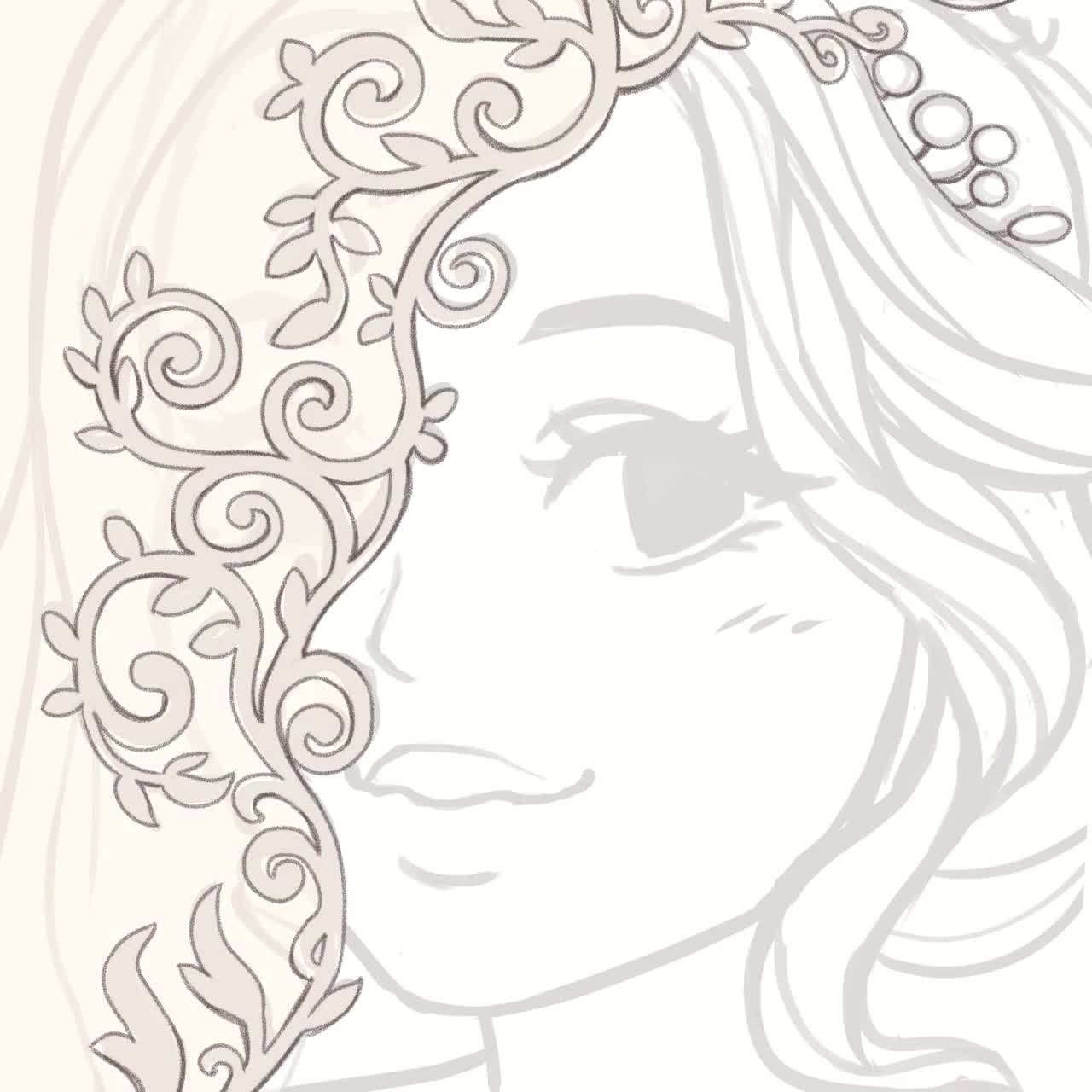 Dibujos Con Puntos Para Chat De Twitch Retrato personalizado de la cabeza / Foto de perfil PFP / | Etsy España