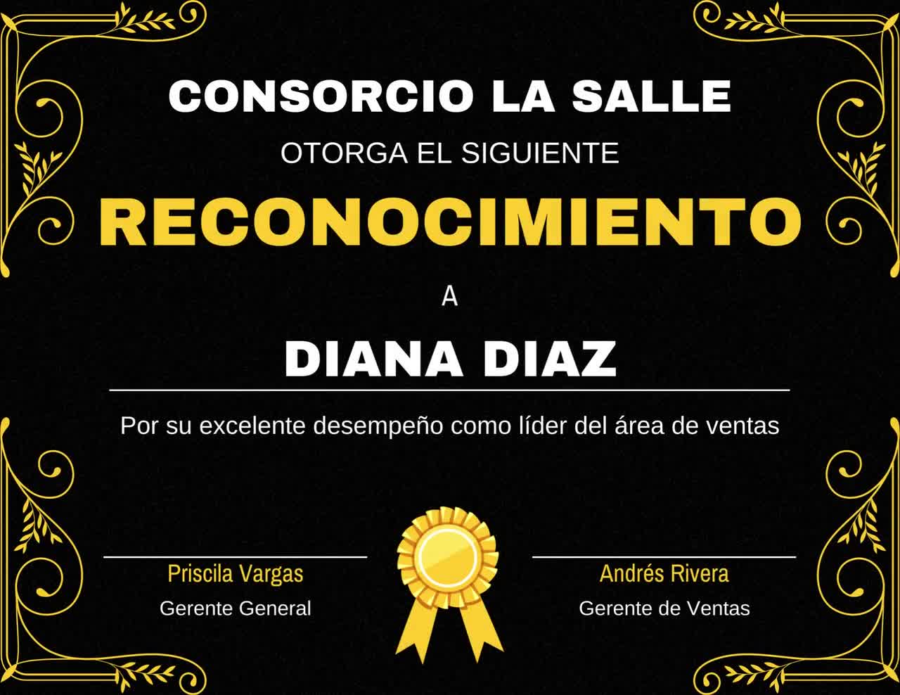 Certificado Reconocimiento Plantilla Editable Canva Spanish - Etsy España