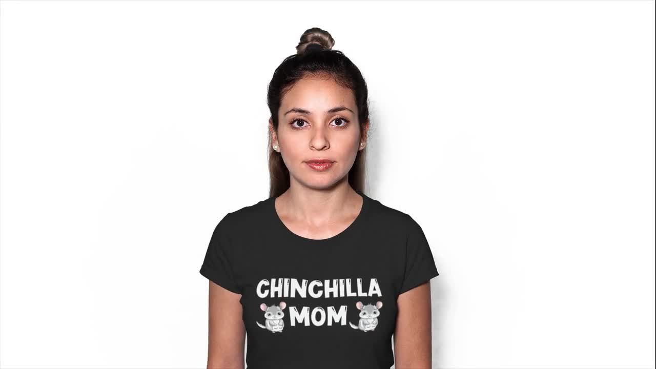 I Love Heart Chinchillas V-Neck T-Shirt 