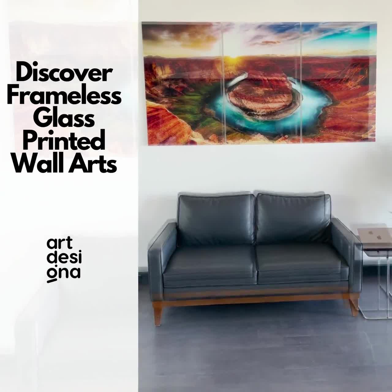 Impresión de arte de Pared Home De Vidrio Templado 125x50 Arco de Triunfo vista aérea 