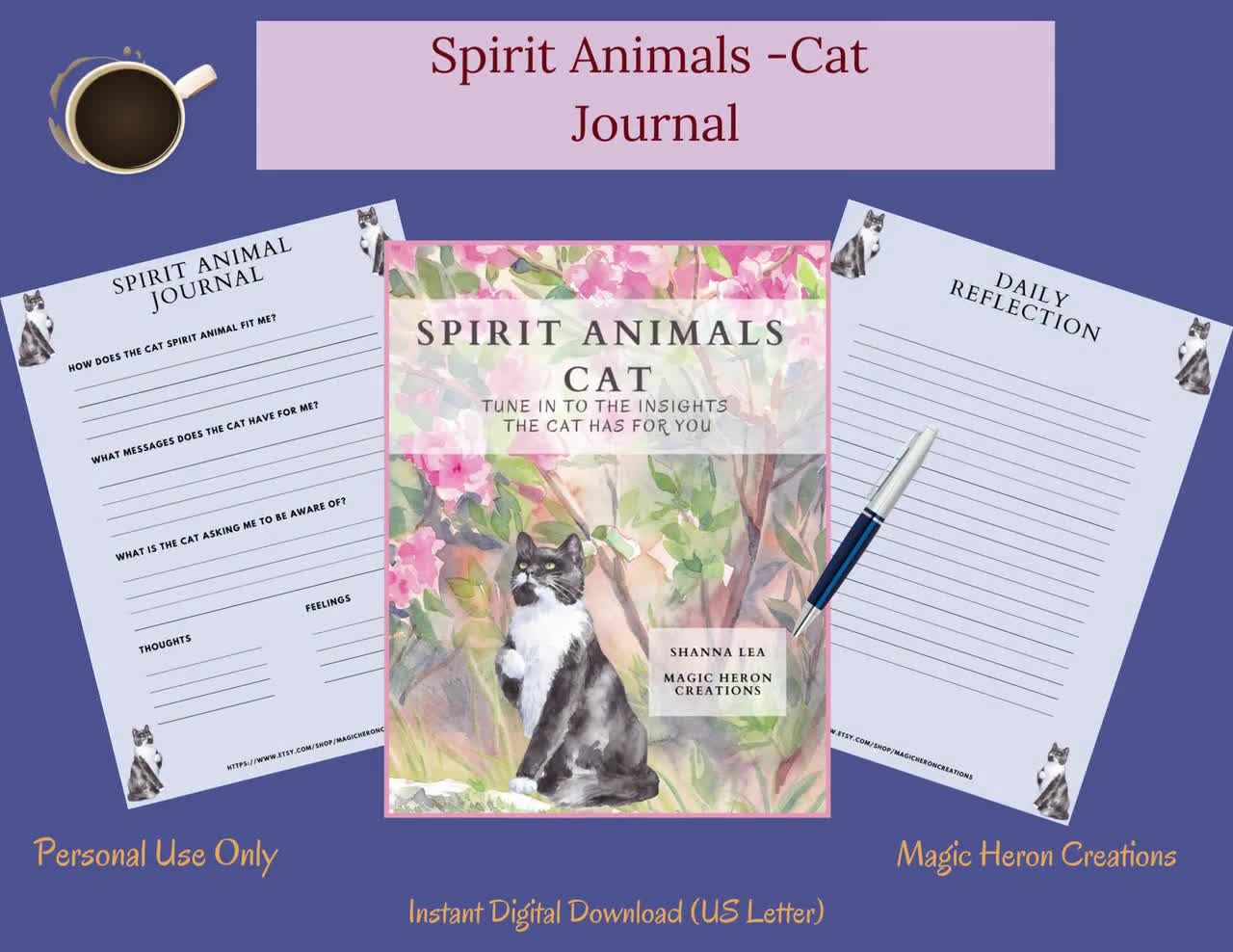SPIRIT ANIMAL CAT Animal Guide Totem Meanings Spirit - Etsy