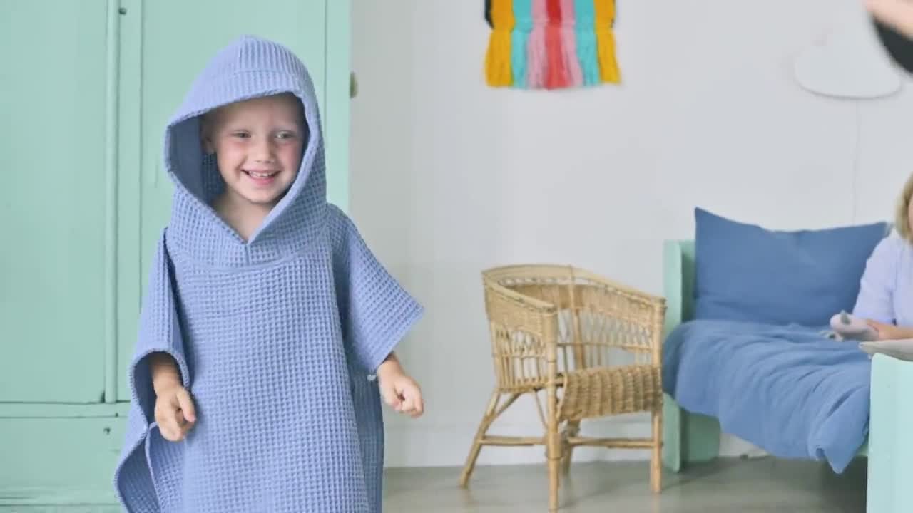Kleding Unisex kinderkleding Pyjamas & Badjassen Jurken 4-6 Jaar Baby Cadeau Cute Muslin Gaas Kinderen Badjas 2-4 Jaar Capuchon Coverup Baby Strandlaken met Capuchon Bad Mousseline Badjas Cadeau 