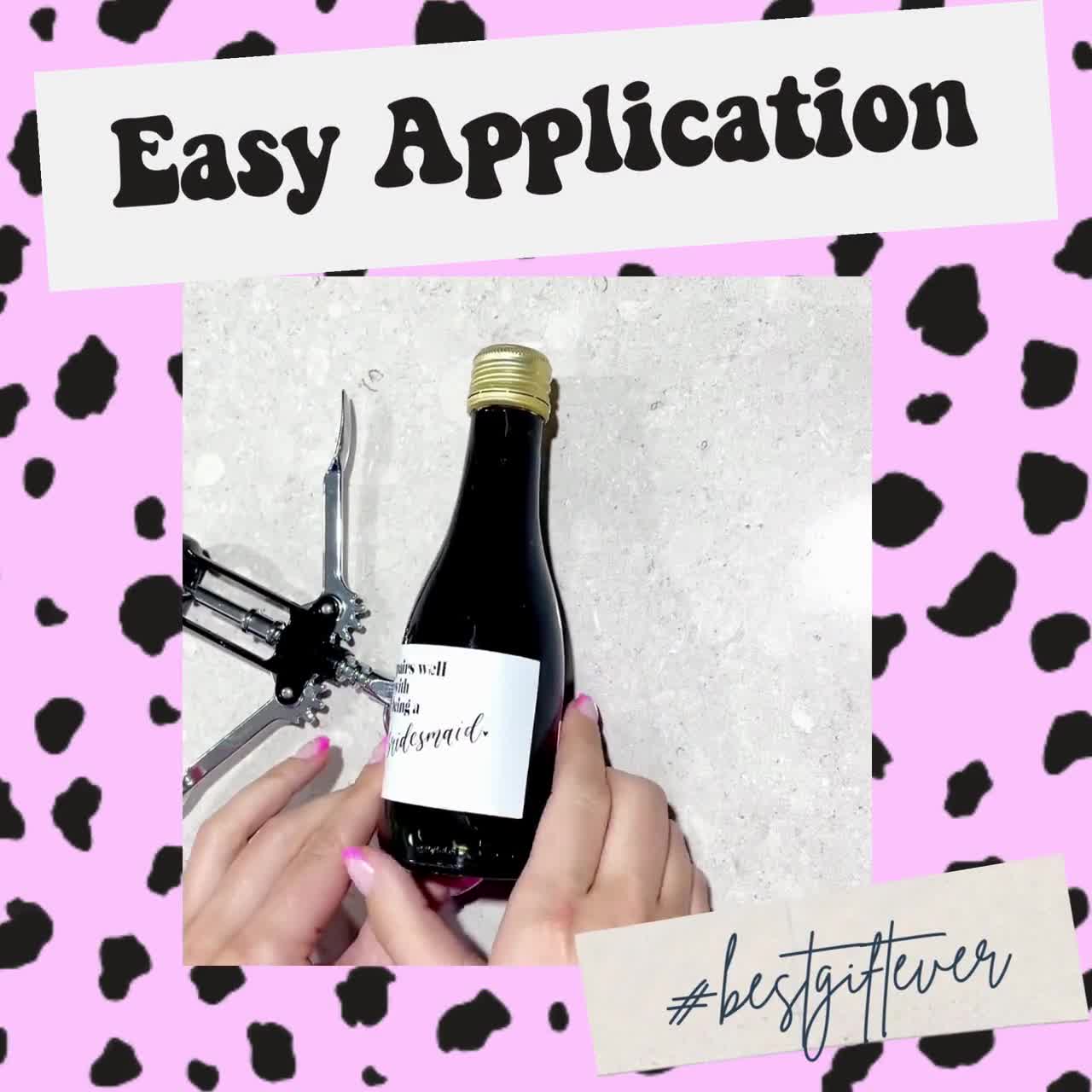 Custom Engagement Orange Champagne Label * Personalized Engagement Gift *  Wedding Gift * You're Engaged * Couple Gift * Champagne * Wine *