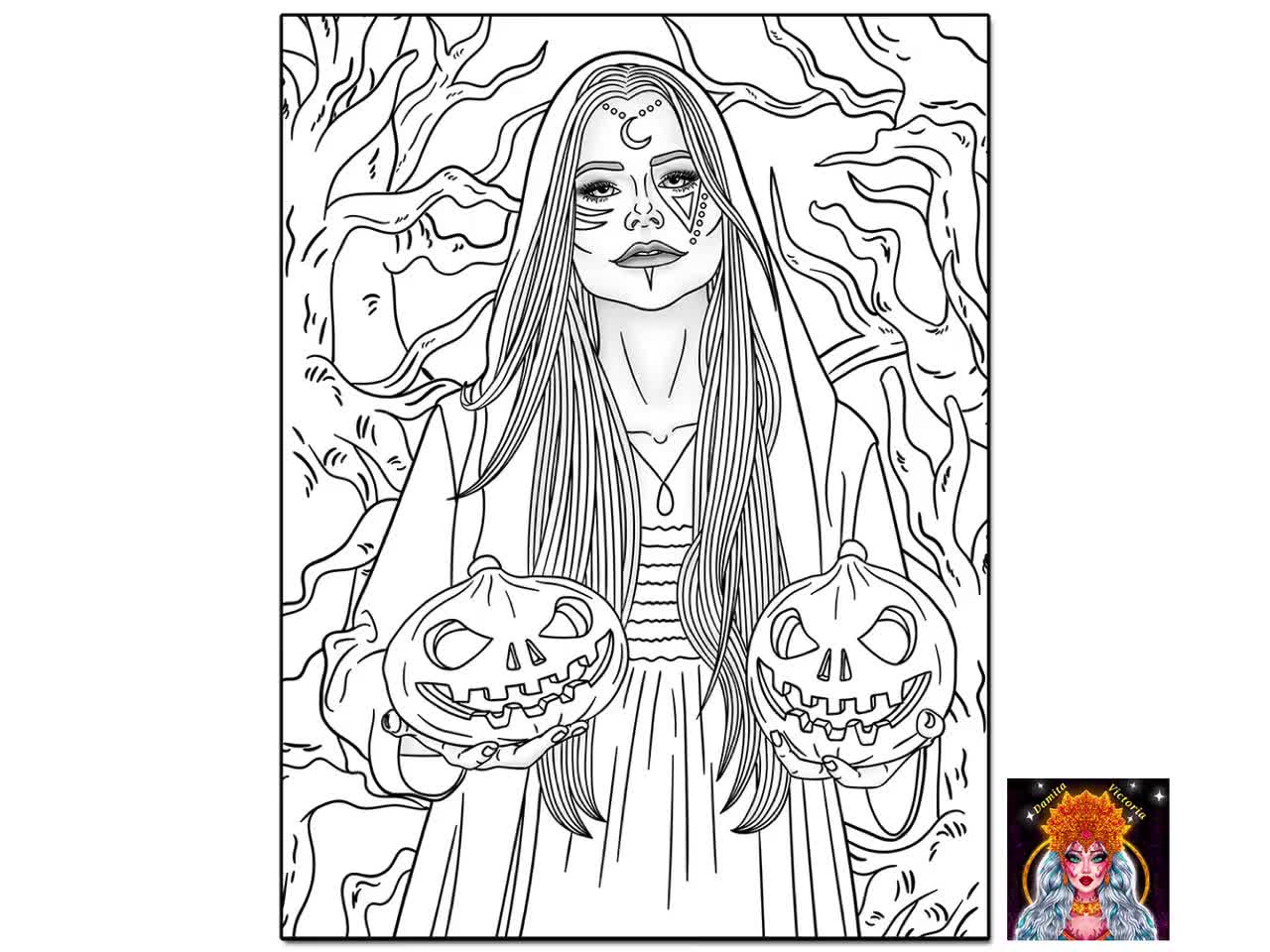 horror movie coloring pages for adults