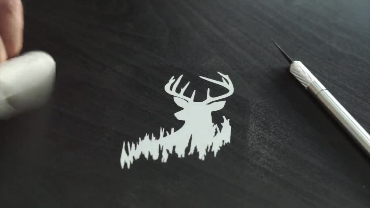 Stickers, Labels & Tags Deer/Buck in grass Vinyl Decal/Sticker Paper