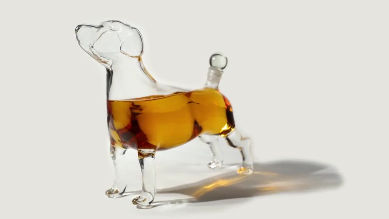 Whiskey Beautiful Profile of A Dog 500ml The Wine Savant Dog Shaped Liquor Whiskey Decanter Wine Scotch or Liquor Decanter 