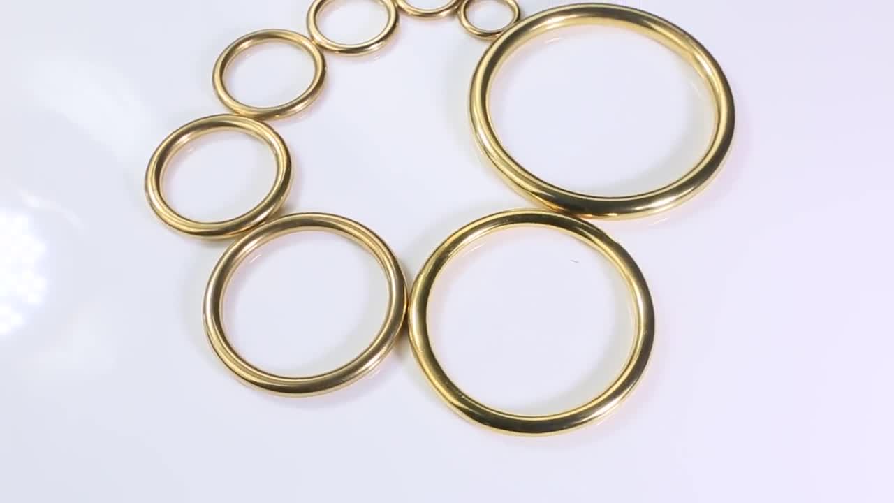 32mm 1.1/4" Welded O Circle Ring Solid Brass Rings Handbag Belt Dog Collar Loop 