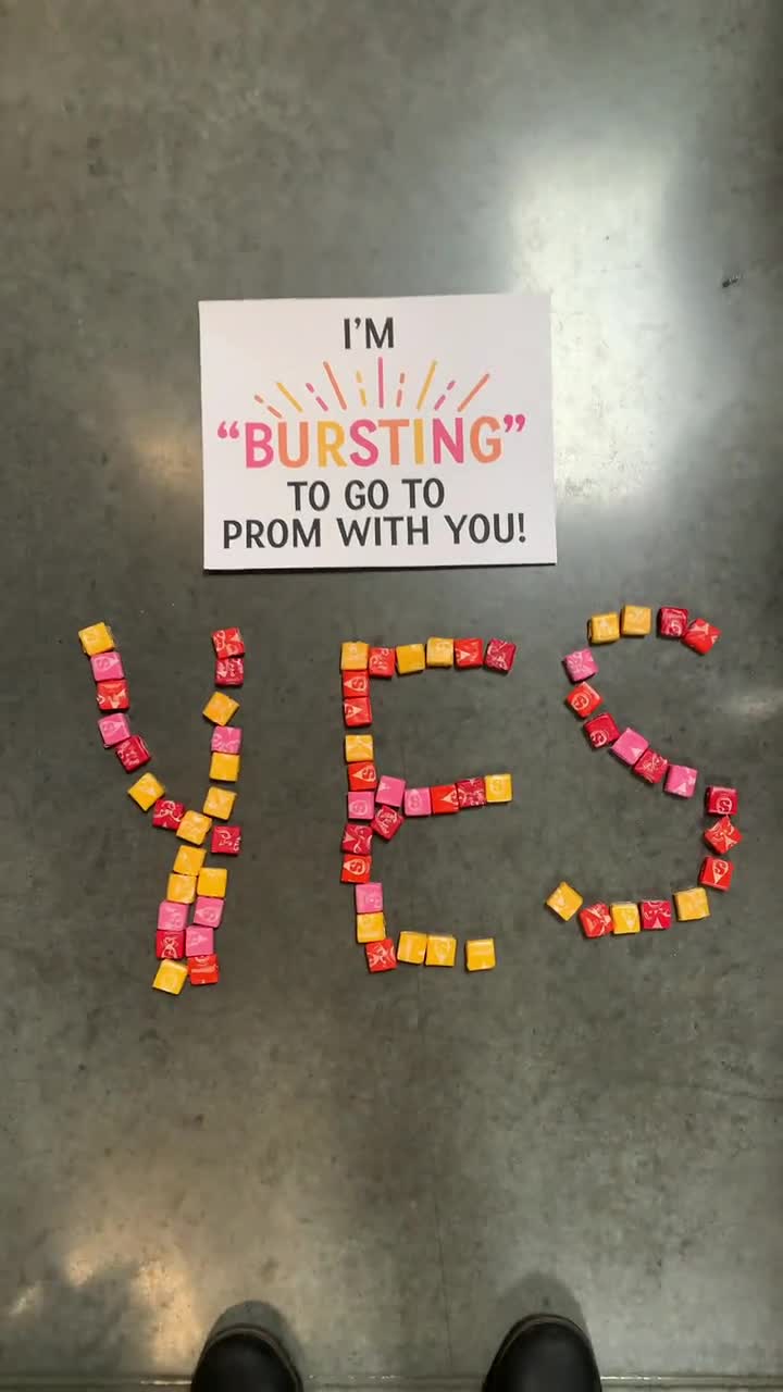 Prom Answer Promposal Idea i'm Bursting to Go to - Etsy