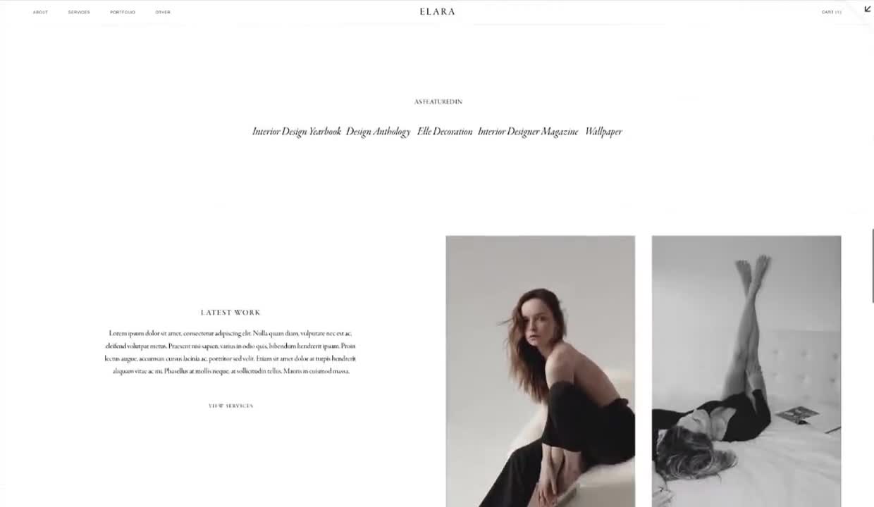 Elara Stylish Squarespace 7.1 Website Design Template for - Etsy