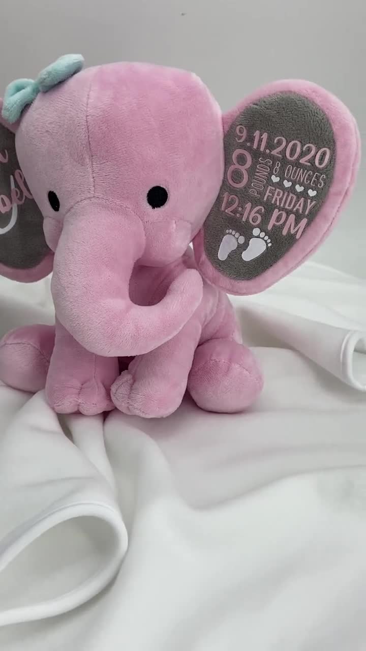 Personalizado 16" Elefante Oso De Peluche De Hada De Los Dientes Nuevo Bebé Regalo De Bodas Cumpleaños 