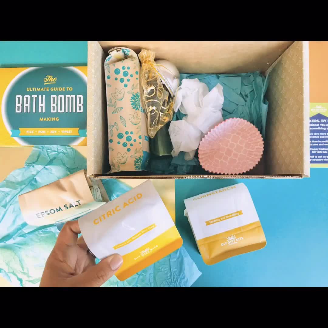 Diy Gift Bath Bomb Making Kit With 100% Pure Therapeutic Grade - Etsy