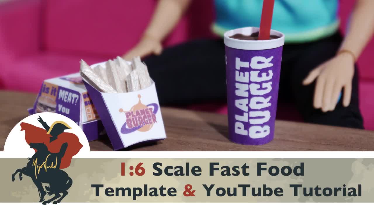 Miniature Toys Instant Download 1:6 Scale Printable miniature Fast Food ...