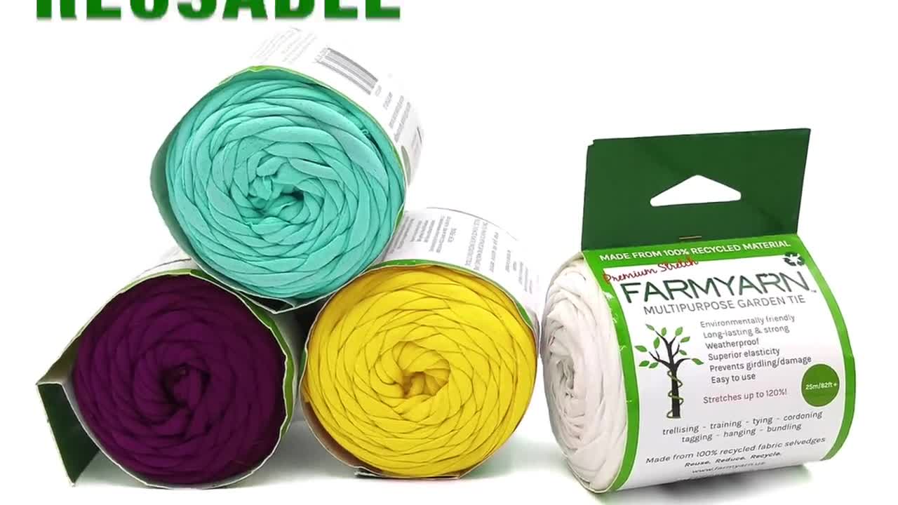Details about   FARMYARN GARDEN & CRAFT ELASTIC CORD 108 YDS TOTAL - 100% RECYCLED 4 PACK 