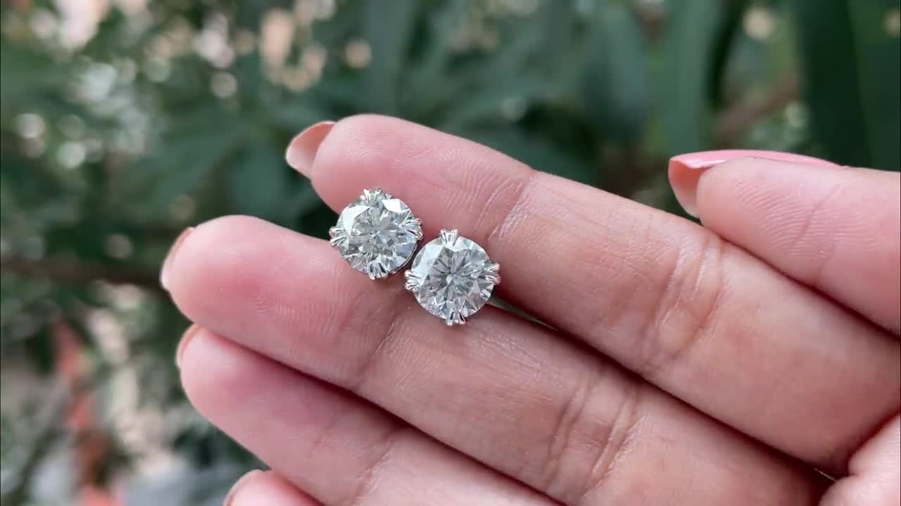 lab diamond earrings