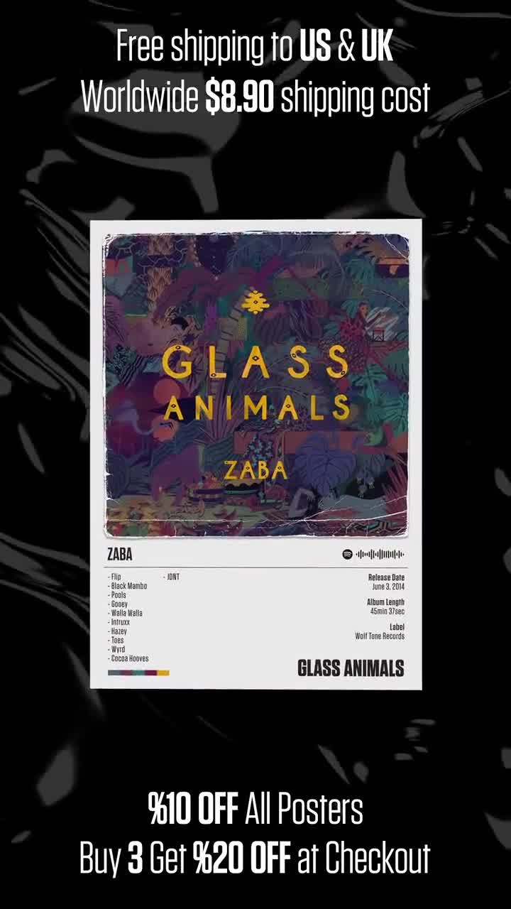 Glass Animals Poster Zaba Poster Glass Animals Zaba - Etsy