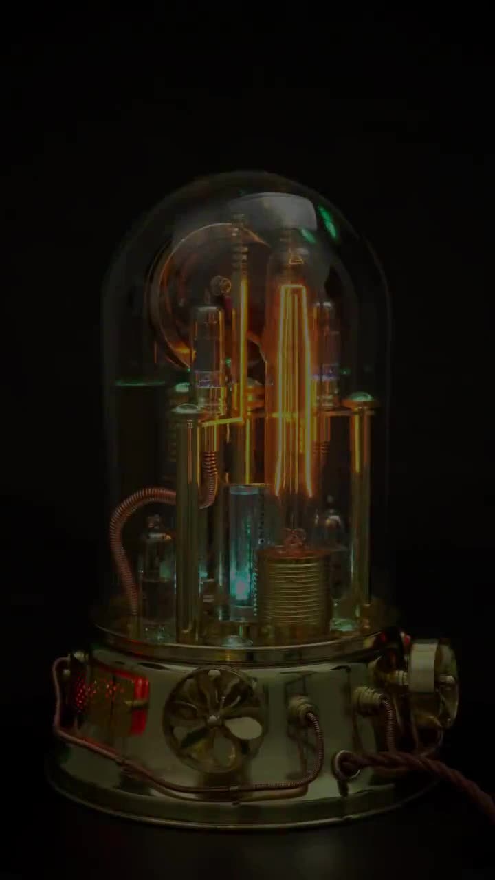 Steampunk Steam avec nom DEL deco cadeaux salon idée cadeau Lampe