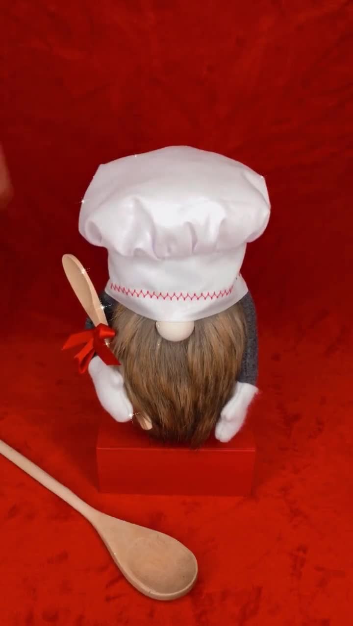 Chef Baker/Cook Gnome With Wooden Spoon BEST SELLER! Kitchen 