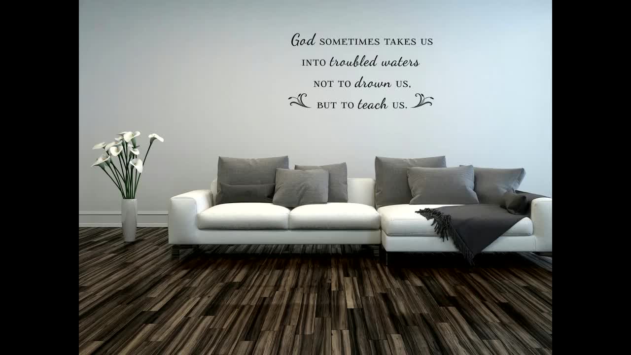 read The Bible wall sayingInspirational vinyl wall decalCalligraphy ...