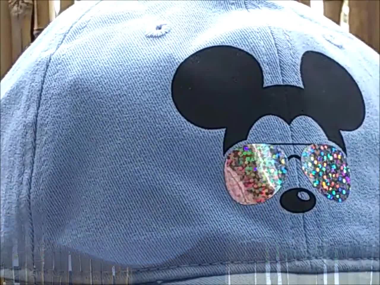 holographic mickey hat