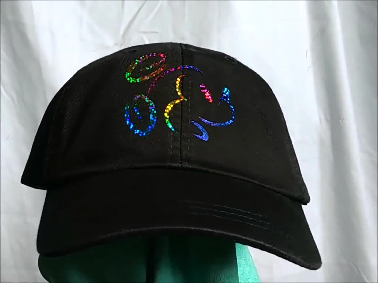 holographic mickey hat