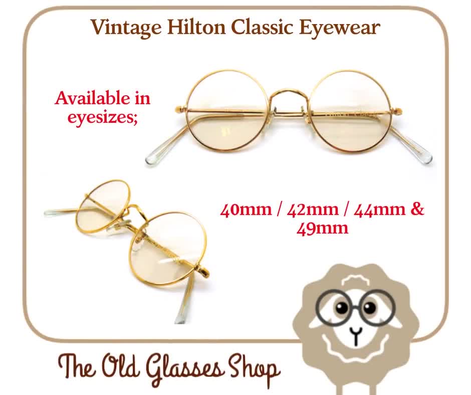 ファッション小物Hilton / ALGHA London-Line ヴィンテージ 眼鏡フレーム